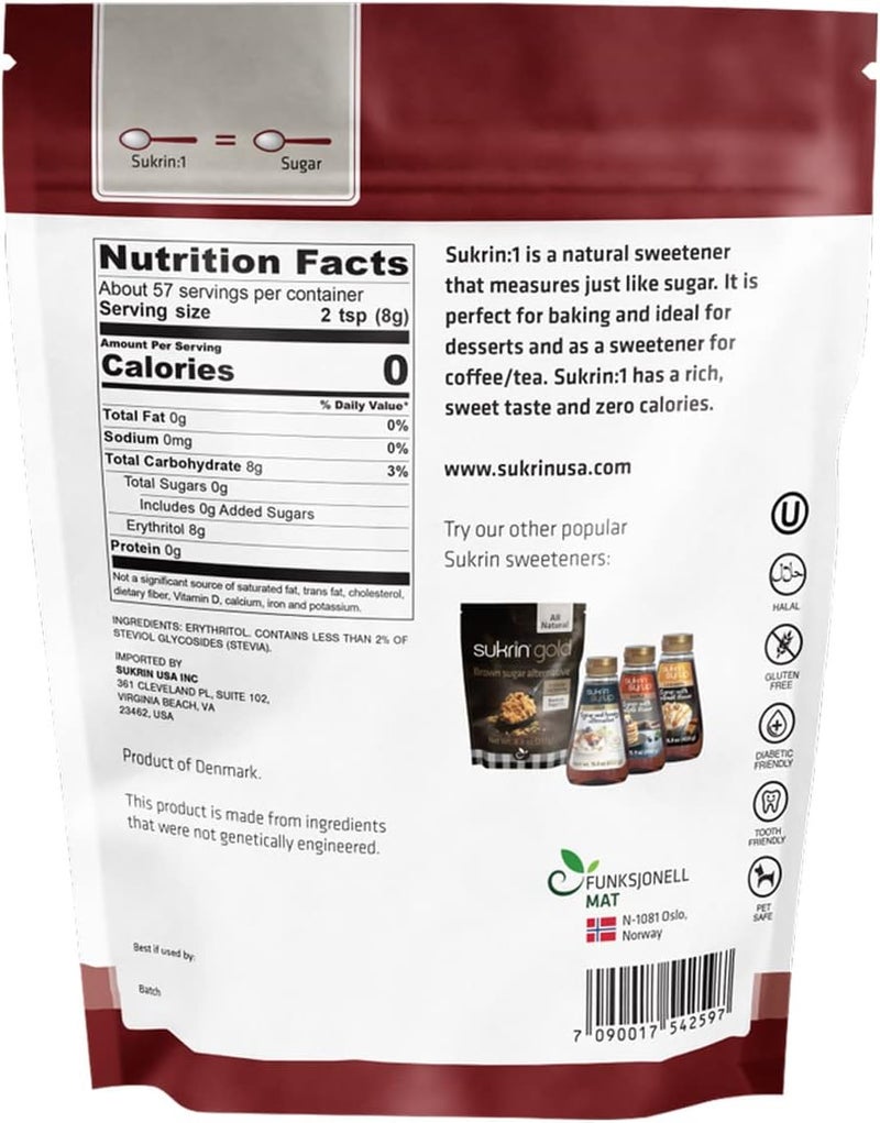 Sukrin:1 Zero Calorie Sweetener - Image 2
